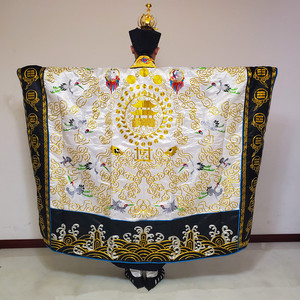 云鹤法衣白色厚款全金丝刺绣高功法服道袍道衣法袍仙鹤道装