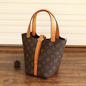 lvΖ官方旗舰店官网正品菜篮子女包手提水桶包包女包2022新款印花