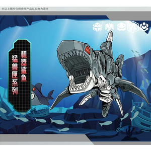 52toys猛兽匣系列长隆款第二弹机器鲨鱼beastbox机甲潮玩变形玩具