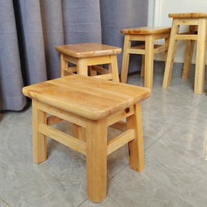 实木方凳小木凳家用客厅成人板凳矮凳茶几凳木质登换鞋凳木头凳子