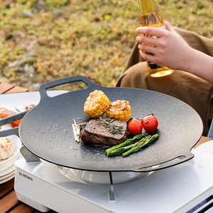 半房 烤盘户外卡式炉烤肉盘家用烤肉锅麦饭石铁板烧盘韩式烧烤盘