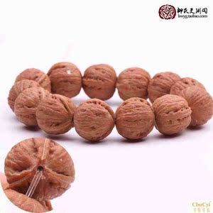 三棱文玩小核桃串 古玩蚂蚁纹三楞核桃串18mm 20mm手串精品正奔