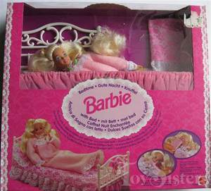 Barbie Bedtime 1993 就寝时间芭比娃娃 软体 带床