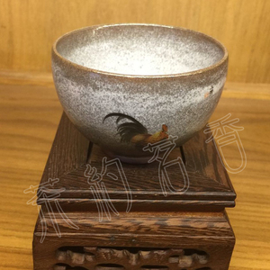 等于堂柴烧杯 尉小芳手绘茶杯 茶碗主人杯品茗杯
