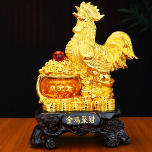金鸡摆件招财风水十二生肖公鸡家居客厅电视柜装饰品玄关工艺摆设