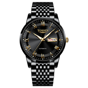 陈钟沛婷淘宝瑞士tossin官方手表男士旗舰店机械表