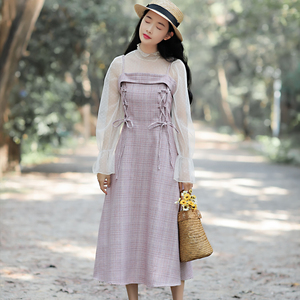 森女系吊带裙秋冬-淘宝拼多多热销森女系吊带裙秋冬