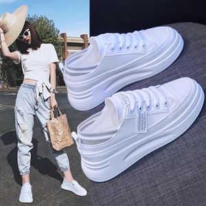 小白鞋女2020年新款韩版学生百搭ins街拍潮鞋子2021春季厚底白鞋