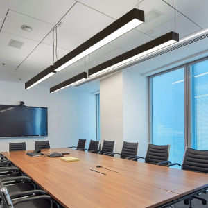 办公室会议室工作室长条灯现代简约明亮健身房网吧写字楼商场超市线型