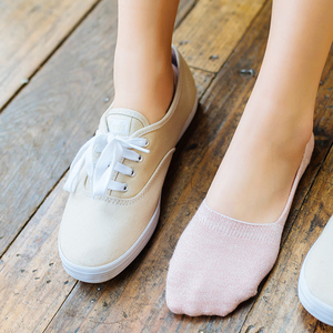 冬季配帆布鞋穿的袜子搭配女短韩版短袜百搭船袜冬天薄款简约学生