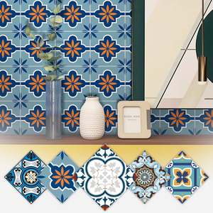 家用厨房卫生间墙面装饰改造美化墙壁纸贴纸贴画防水墙贴自粘蓝色