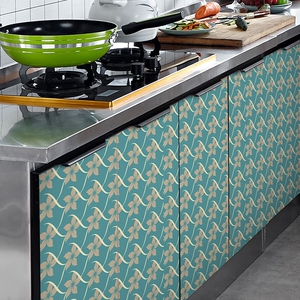 加厚橱柜贴纸防水防油自粘厨房厨柜柜子柜门装饰家具翻新改色贴膜