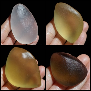 新疆戈壁彩玉宝石光托帕石水晶原石