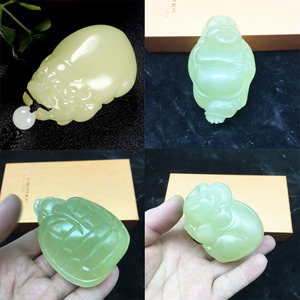 阿富汗玉大手把件