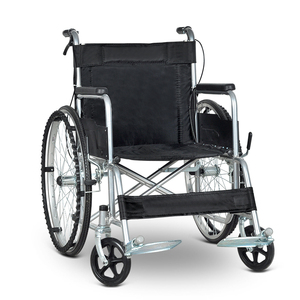 高质量出口老人轮椅车加厚钢管软座轮椅折叠轮椅轻便便携折叠轮椅