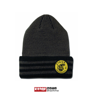 美国 etnies 滑板 街牌 潮流 品牌 beanie 毛线帽 冷帽 深灰色