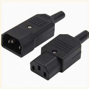 接口插头开关插口三孔品字电饭锅装卸不带线转换器双头三角热.