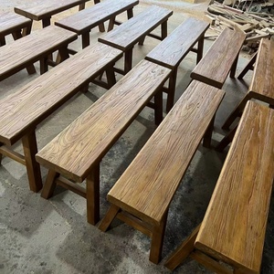老榆木长条凳实木凳子家用矮凳复古板凳成人换鞋凳原木餐桌凳定制
