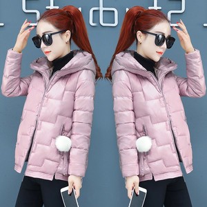 唯品会高档羽绒棉服女装短款亮面棉衣2018新款冬季外套韩版时尚女