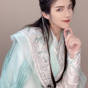 随缘营业 风怜目 原创万用白绿古装古风男装cos已截团