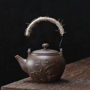 紫砂茶壶家用大容量西施壶泡茶壶功夫茶具单壶陶瓷泡茶神器提梁壶