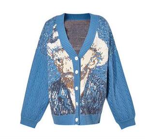 【七七酱专享】梵高毛衣外套s20dzz002