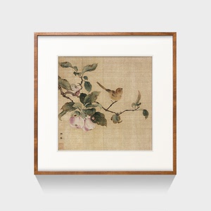 003人付款淘宝虫二书画 宋式装裱禅意卷轴 挂画留白画 茶室客厅装饰