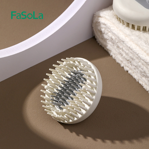 FaSoLa硅胶洗头刷按摩梳头刷可拆卸洗头止痒抓头器男士头皮清洁刷