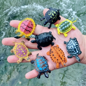 仿真小海龟乌龟套装迷你幼儿园儿童洗澡戏水玩具静态海洋动物模型