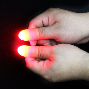 手指灯魔术超亮手指灯一对魔术手指灯光能舞动魔术道具小学生简单