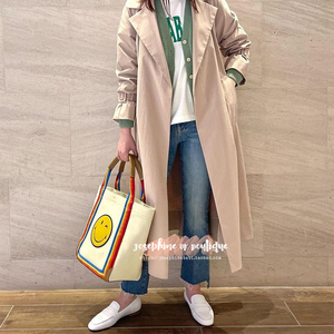 005人付款淘宝安雅anya可爱笑脸手提帆布包女春夏大容量彩虹单肩通勤