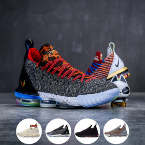 詹姆斯16代篮球鞋鸳鸯lebron lbj16雄狮浮雕米白黑白男子首发战靴