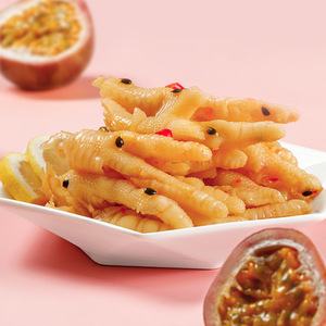 华英无骨鸡爪即食百香果柠檬去骨脱骨凤爪酸辣卤味零食休闲小吃