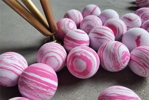 乐趣创意三宅一生粉装手工晕球 设计师diy创意球配件婚庆装饰球