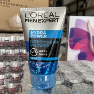 包邮 欧莱雅男士水能润泽净爽洁面啫喱100ml保湿补水洗面奶