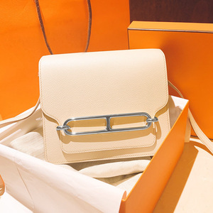 保罗爱马仕明星同款猪鼻子包豆腐包空姐包女士包单肩斜挎小方包