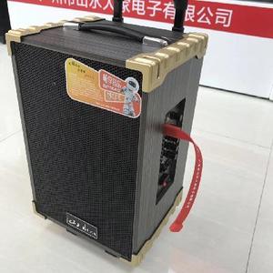 山水人家户外移动便携6/8/10/12寸木质拉杆k歌叫卖音箱广场舞音响