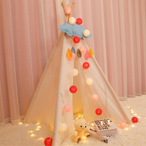 ins少女心秘密基地小帐篷室内儿童可爱森系白色简约宝宝阅读区