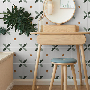 北欧阳台瓷砖300x300卫生间厨房防滑地板砖小清新民宿餐厅小花砖