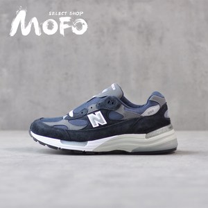 美产 新百伦 nb made in usa 992 海军蓝 m992gg 男女复古慢跑鞋