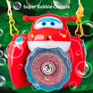 泡泡机超级飞侠儿童玩具吹泡泡机照相机女孩手持电动泡泡枪全自动