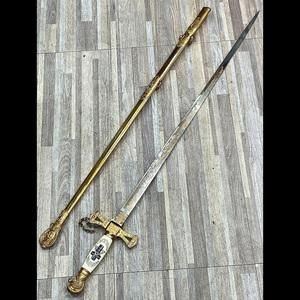 vintage西洋古董家具武器剑共济会圣殿骑士佩剑