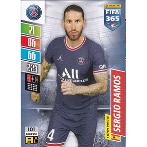 足球星卡 拉莫斯 101# 巴黎圣日耳曼 2021-22帕尼尼 fifa365