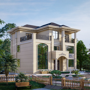 别墅设计图纸三层新农村自建房大气复式楼全套施工图易居乡墅设计