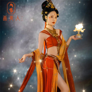 影楼拍摄写真敦煌风飞天汉服古装主题异域风情仙女舞蹈表演出服装