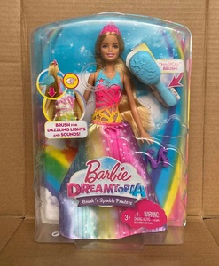 芭比娃娃Barbie之彩虹长发公主女孩玩具生日礼物儿童玩具过家家