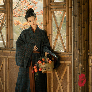 上云乐四无尘宋制汉服交领长衫大放量宋袴男女款原创国风秋冬现货