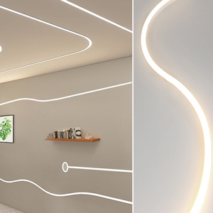 【软灯条】吊顶造型可弯曲柔性弧形硅胶线条灯led灯带低压防水线形灯