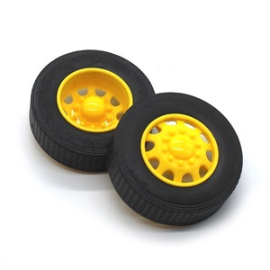 3*42mm卡车橡胶车轮 diy模型车轮 科技小制作轮子 卡车车轮 模型