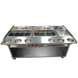 闽匠多功能串串香关东煮麻辣烫小吃车油炸流动手推美食车早餐车定